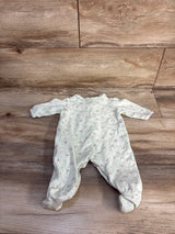 Little Me Floral Snap Footed Coverall Green sz 3m