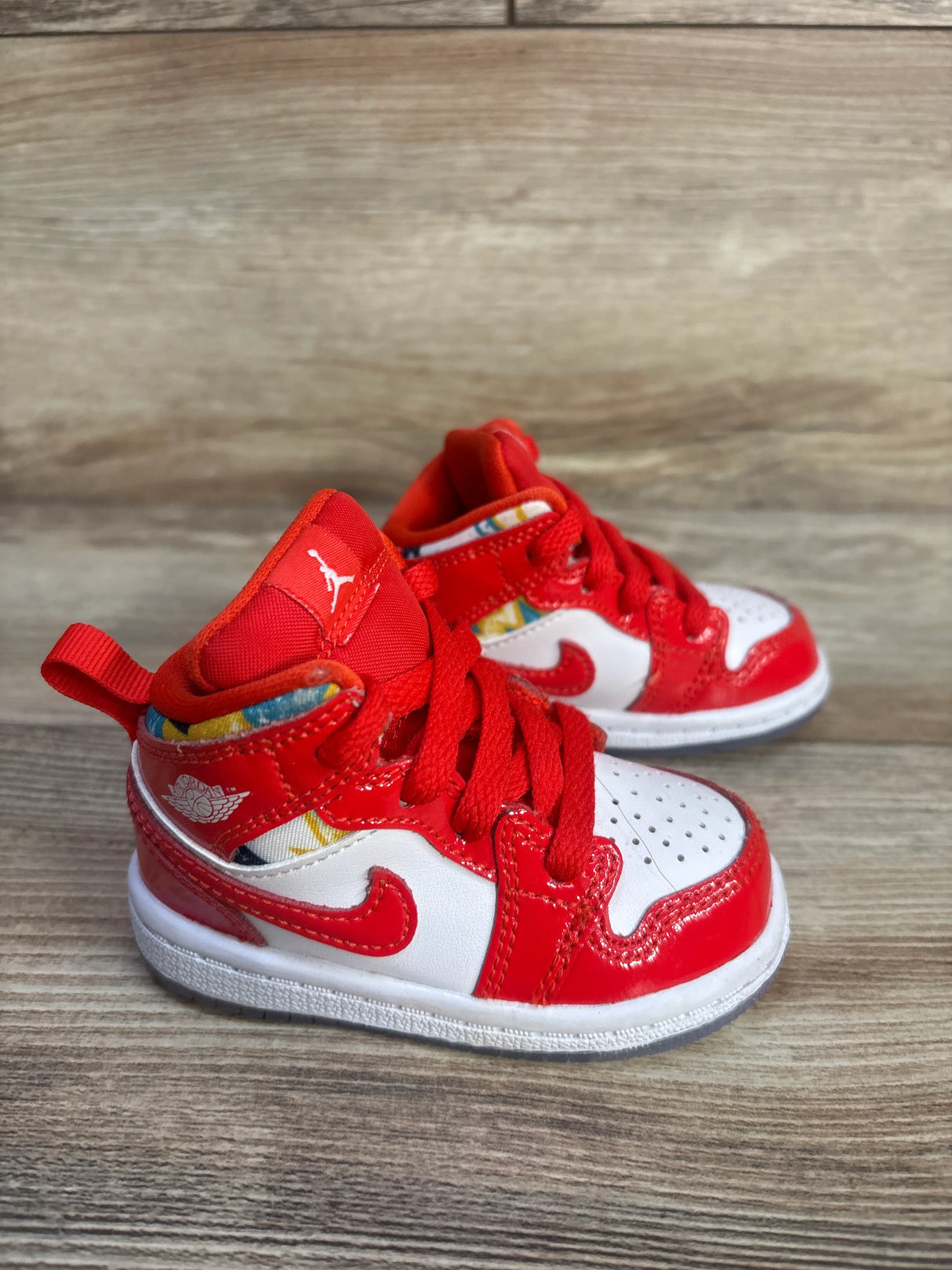 Air Jordan 1 Mid SE TD 'Barcelona Sweater' Sneakers sz 4c