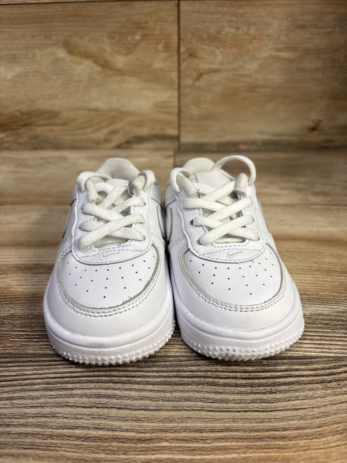 Nike Force 1 Low TD 'Triple White' Sneakers sz 6c