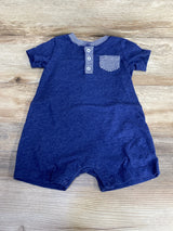 Carter's Henley Shortie Romper Blue sz 18m