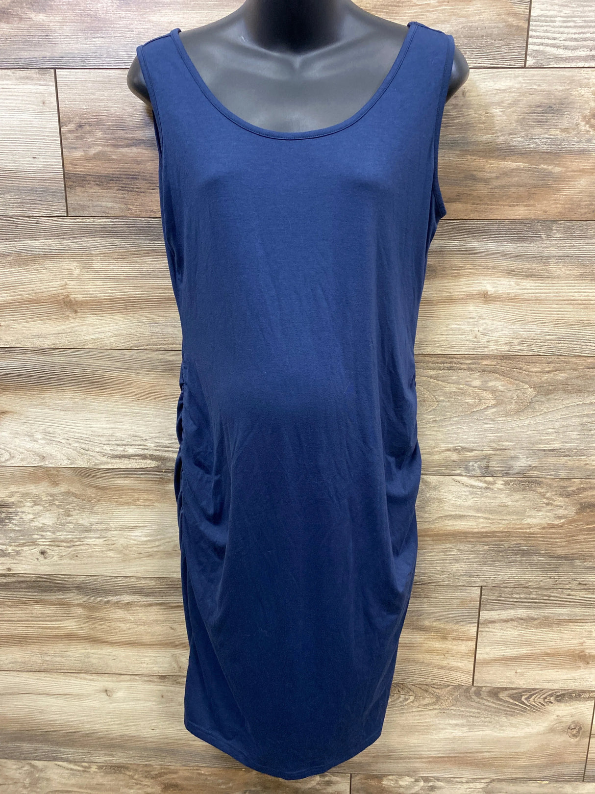 Ruched Maternity Dress Navy sz Large