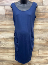 Ruched Maternity Dress Navy sz Large