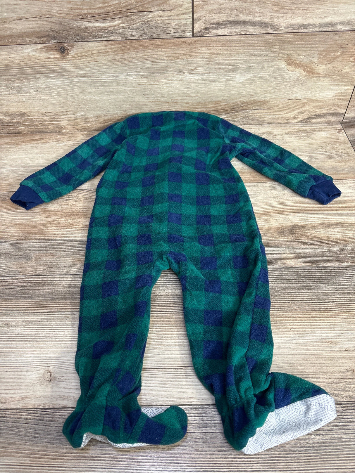 Kids Headquarters Buffalo Print Reindeer Blanket Sleeper Green sz 18m