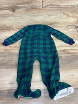 Kids Headquarters Buffalo Print Reindeer Blanket Sleeper Green sz 18m