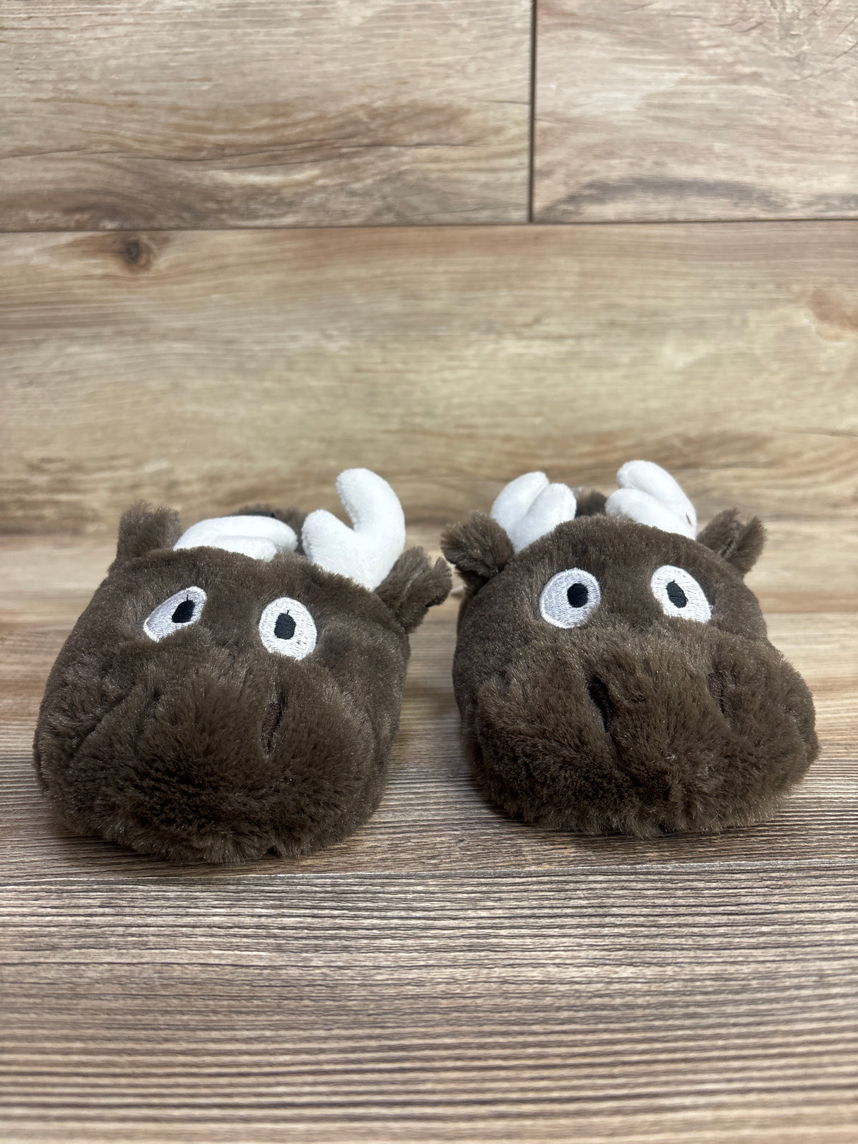 NEW Carter's Raider Slippers, Brown Moose sz 7/8c