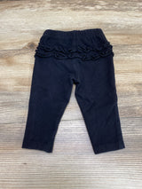 Okie Dokie Ruffle Leggings Black sz 3m