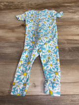 Children's Place Floral Sleep Romper Blue sz 3-6m