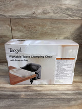 Toogel Portable Hook On High Chair with Tray, Grey 6-36m