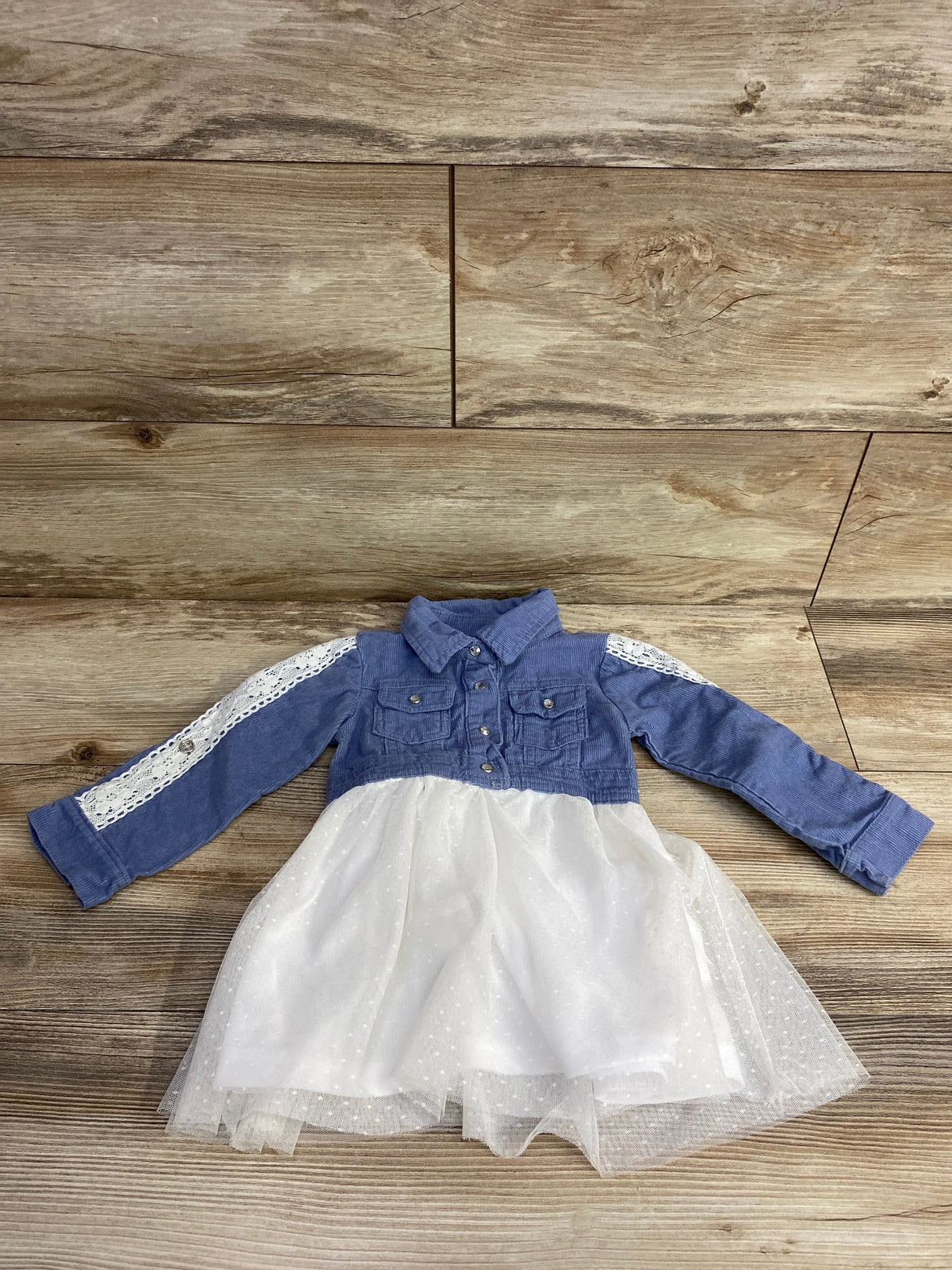 Young Heart Cord Tulle Jacket Dress Lilac sz 18m