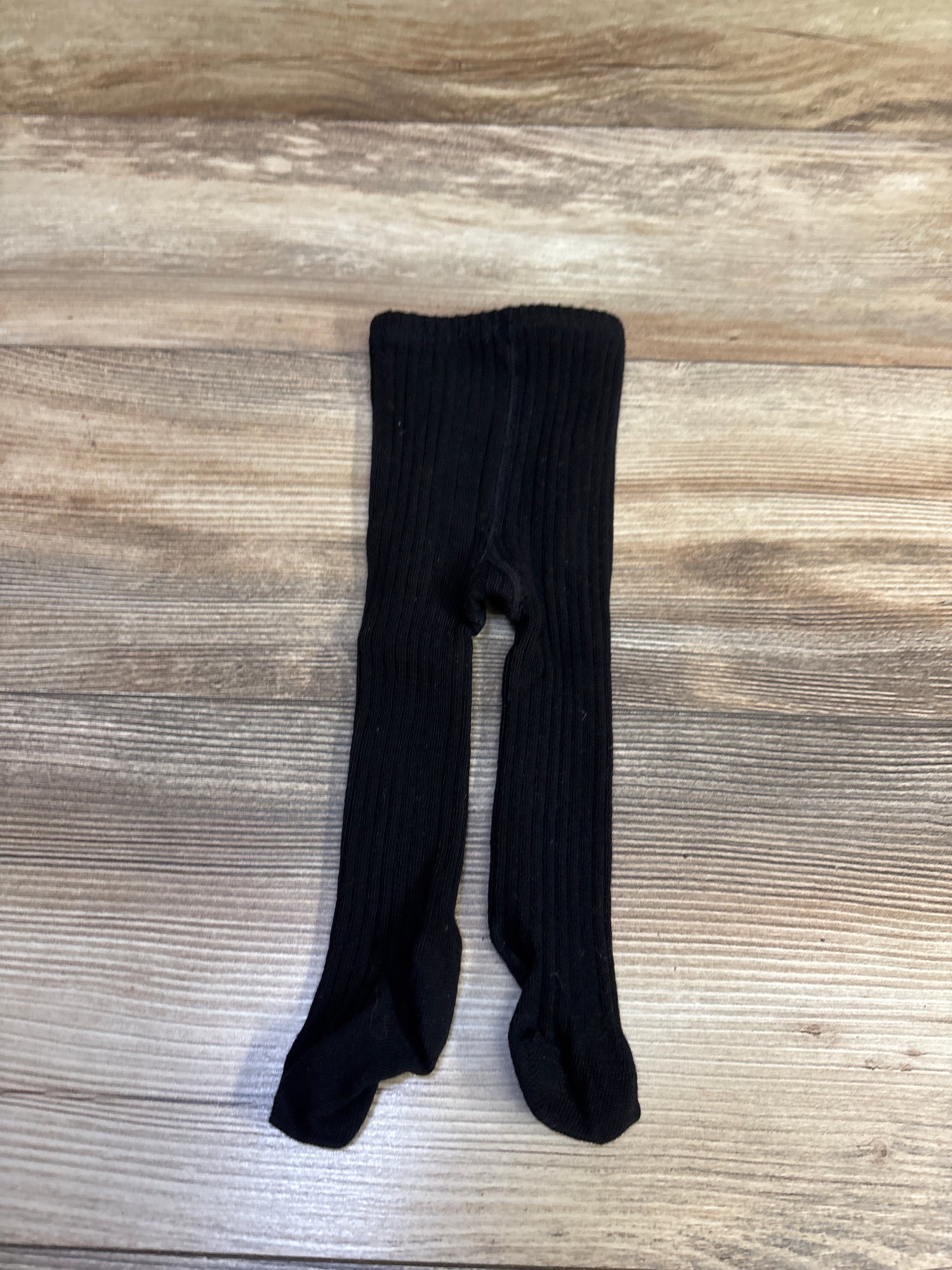 Ribbed Footed Tights Black sz 0-3m