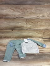 NEW Aspen 2pc Sweatshirt & Joggers Set Green sz 3-6m