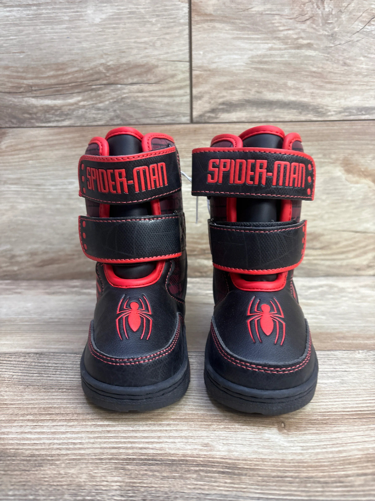 NEW Marvel Spider-Man Light-Up Winter Boots Black sz 7c