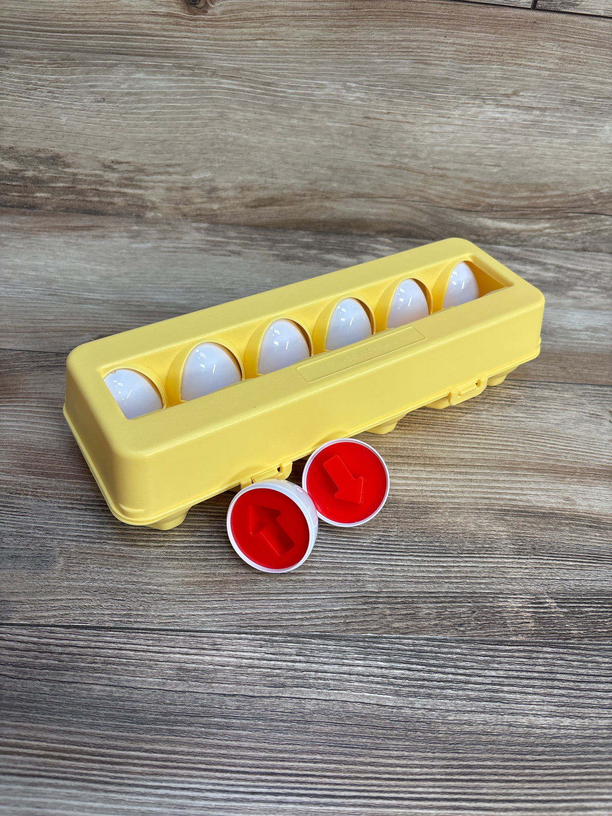 Shape Sorting & Matching Egg Playset Yellow