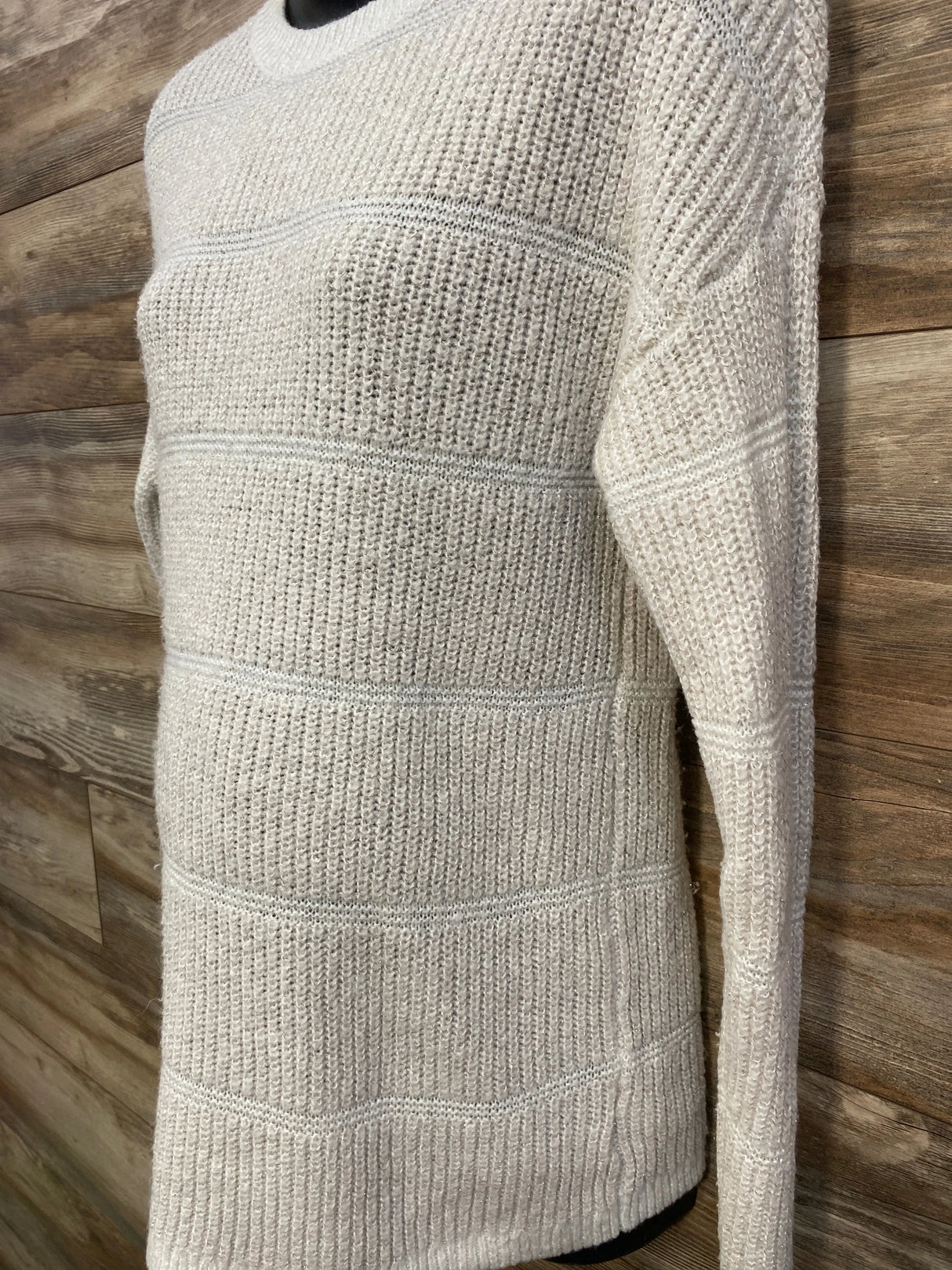 Isabel Maternity Chunky Knit Sweater White sz Medium