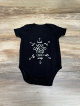 You Can Do This Dad Bodysuit Black sz 6m