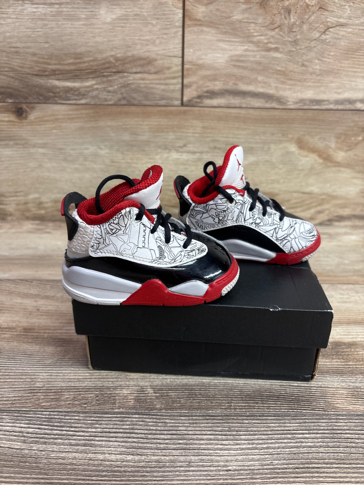 Air Jordan Dub Zero TD 'Varsity Red' Sneakers sz 4c