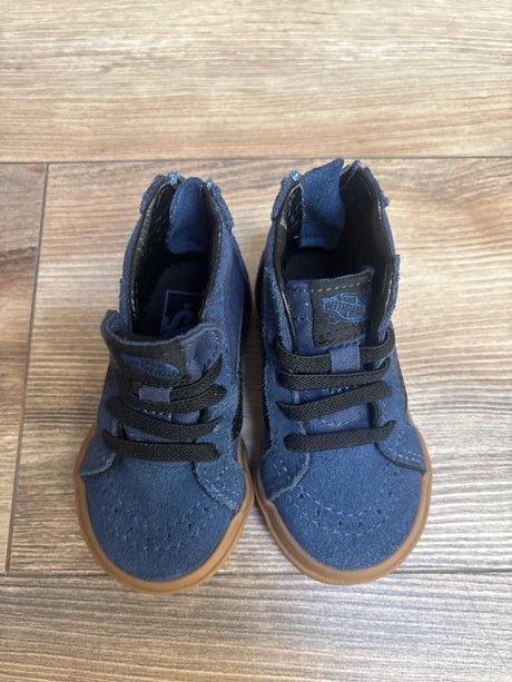 Van Sk8-Hi Zip Shoe Navy Blue sz 4.5c - Me n Mommy To Be
