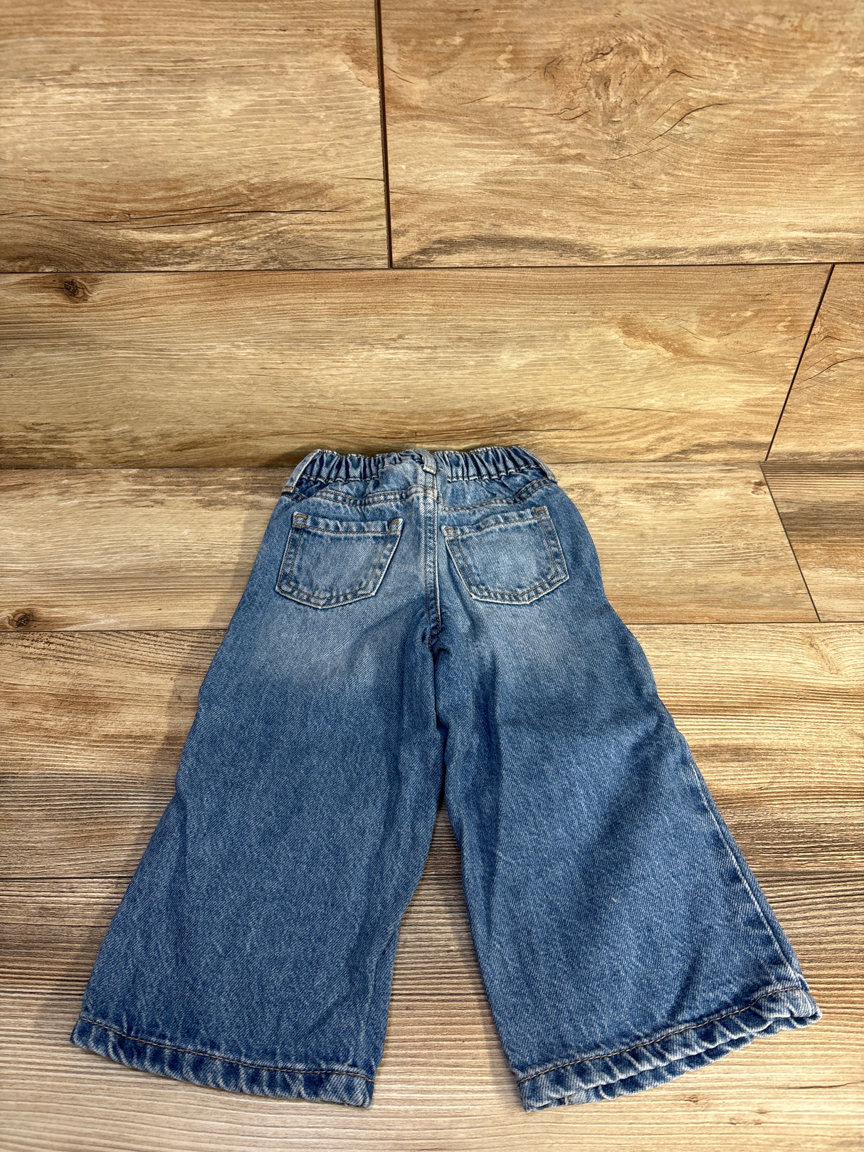 Baby Gap Wide Leg Heart Jeans Blue sz 2T