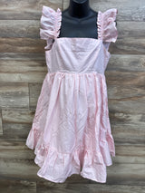 NEW Club L London Dolly Daze Ruffle Sleeve Babydoll Maternity Mini Dress Pink sz Large