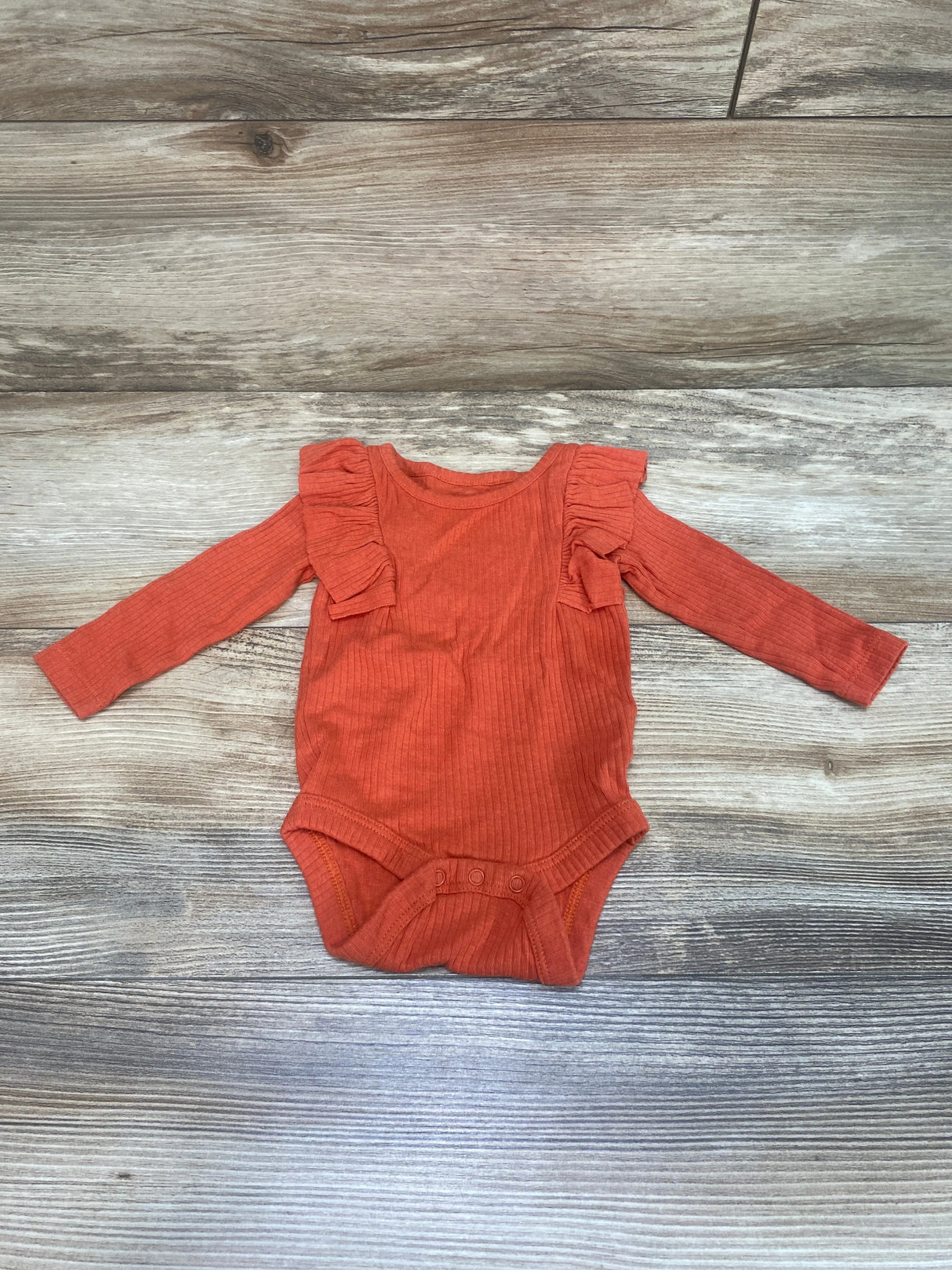 Cat & Jack Ruffle Bodysuit Orange sz Newborn