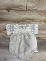 NEW Eqbaby Lace Overlay Romper Beige sz 12-18m