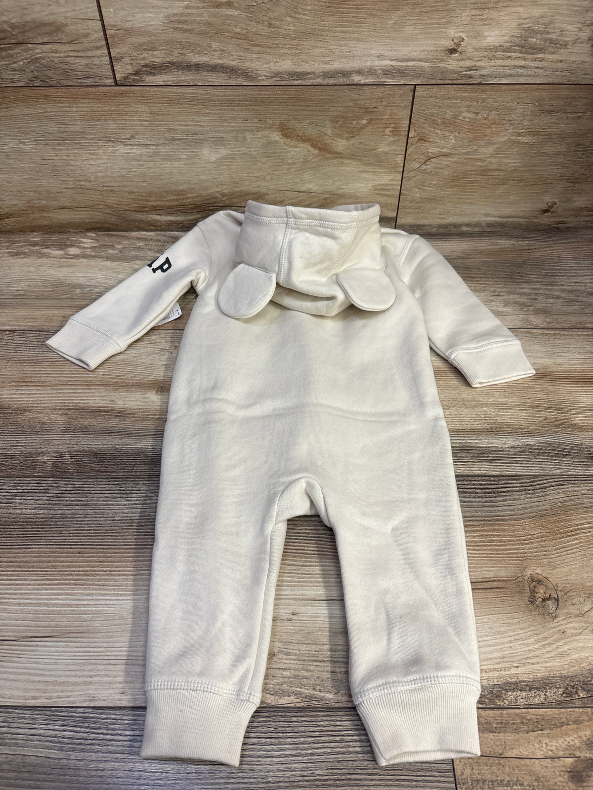 NEW Baby Gap x Disney Mickey Mouse Hooded Coverall Beige sz 6-12m