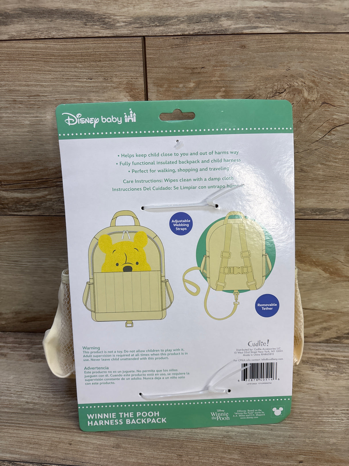 NEW Disney Baby Winnie The Pooh Harness Backpack
