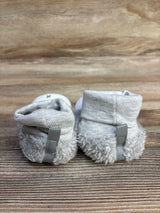 NEW Plush Lamb Non-Slip Crib Snow Booties, Gray sz 5c