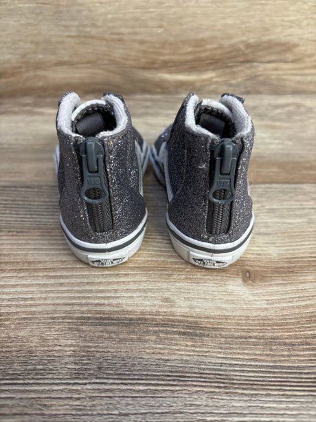 Vans Sk8-Hi Zip Shoe Racing Purple Glitter sz 5c - Me n Mommy To Be