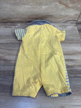 First Impressions Polo Shortie Romper Yellow sz 6-9m