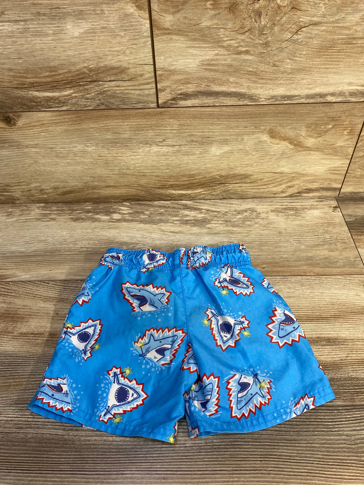Cat & Jack Shark Swim Trunks Blue sz 4T