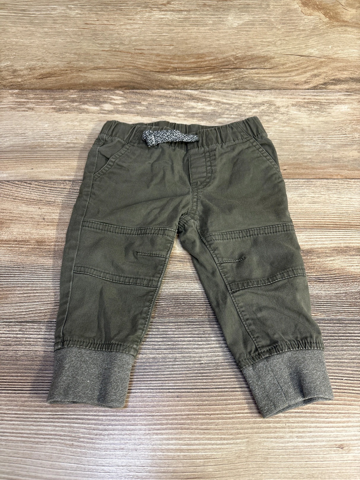 Cat & Jack Drawstring Jogger Pants Green sz 12m - Me n Mommy To Be