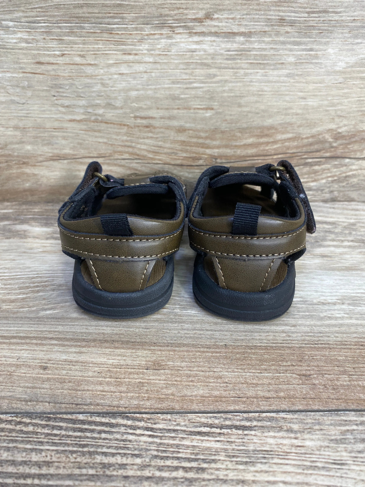 Wonder Nation Brown Fisherman Sandals sz 4c