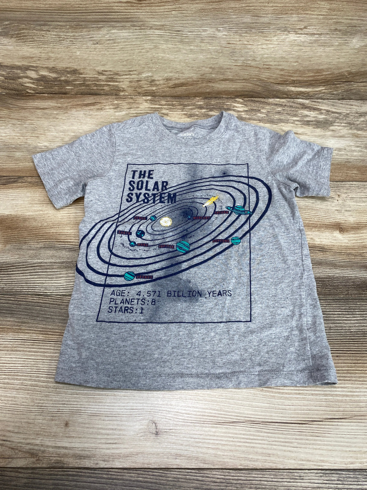 Carter's The Solar System Shirt Grey sz 4T