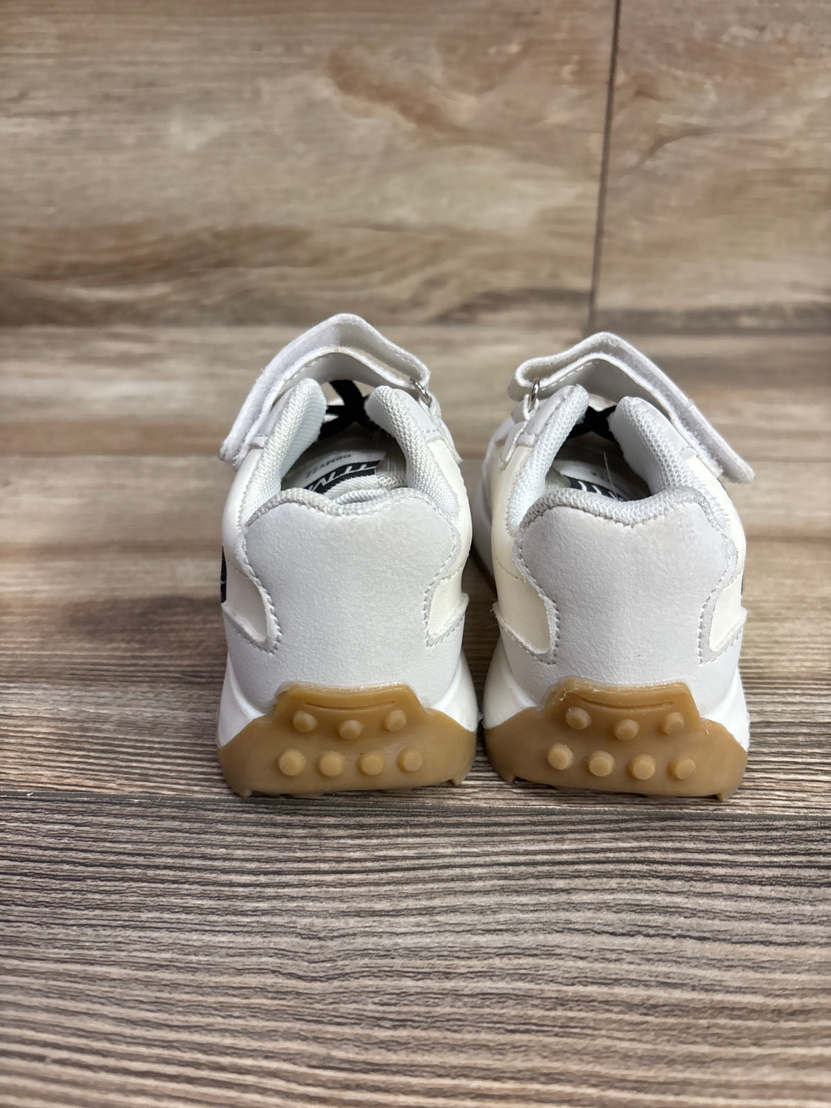 Casual Hook And loop Strap Sneakers Cream sz 7.5c