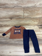 Carter's 2pc One Last Touchdown Pajama Set Brown sz 18m