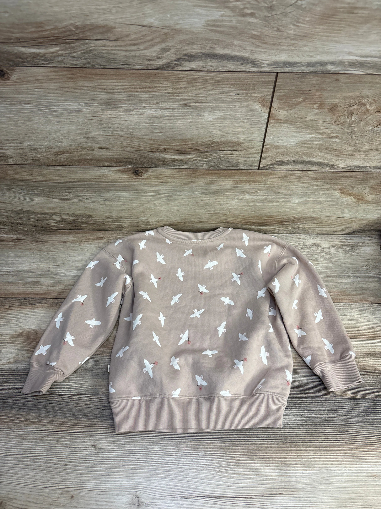 NWOT Easy Peasy Bird Print Sweatshirt Beige sz 5T