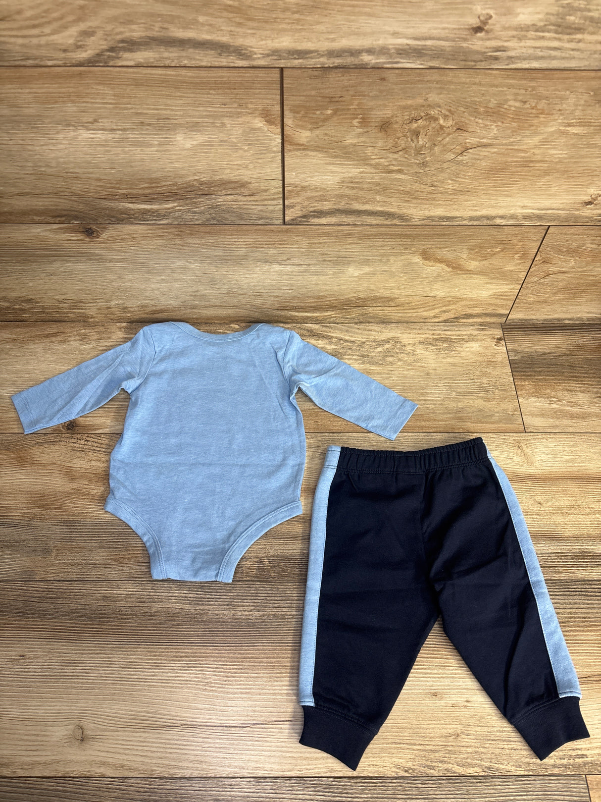 Nike 2pc The Last 9 Months Bodysuit & Joggers Set Blue sz 6m