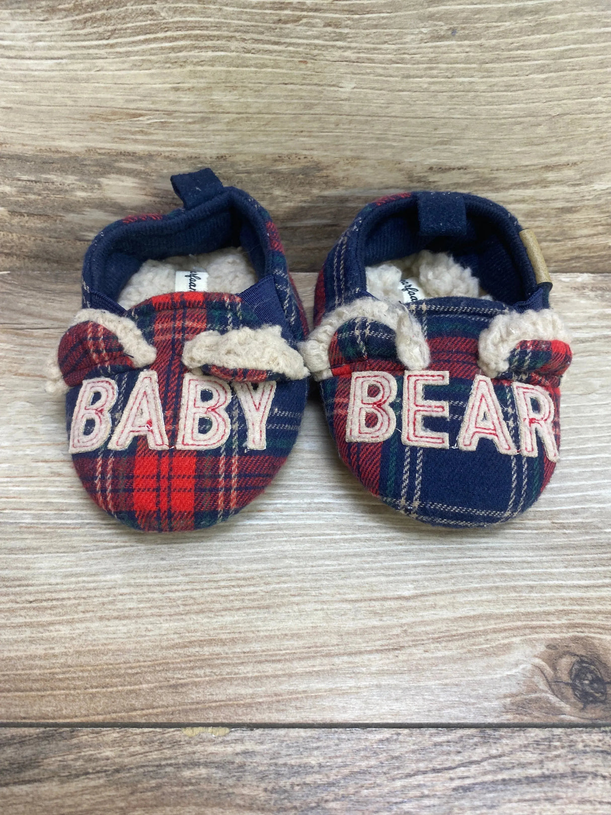 Dearfoams Baby Bear Slippers Sz 4c