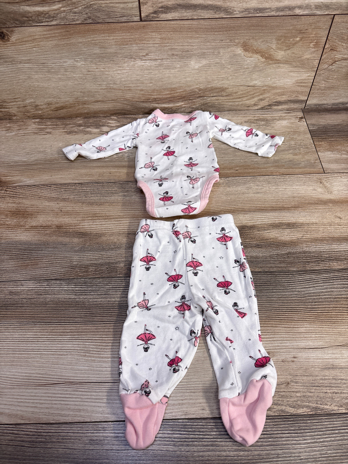 Koala Baby 2pc Kimono Bodysuit & Footed Pants Set White sz Newborn