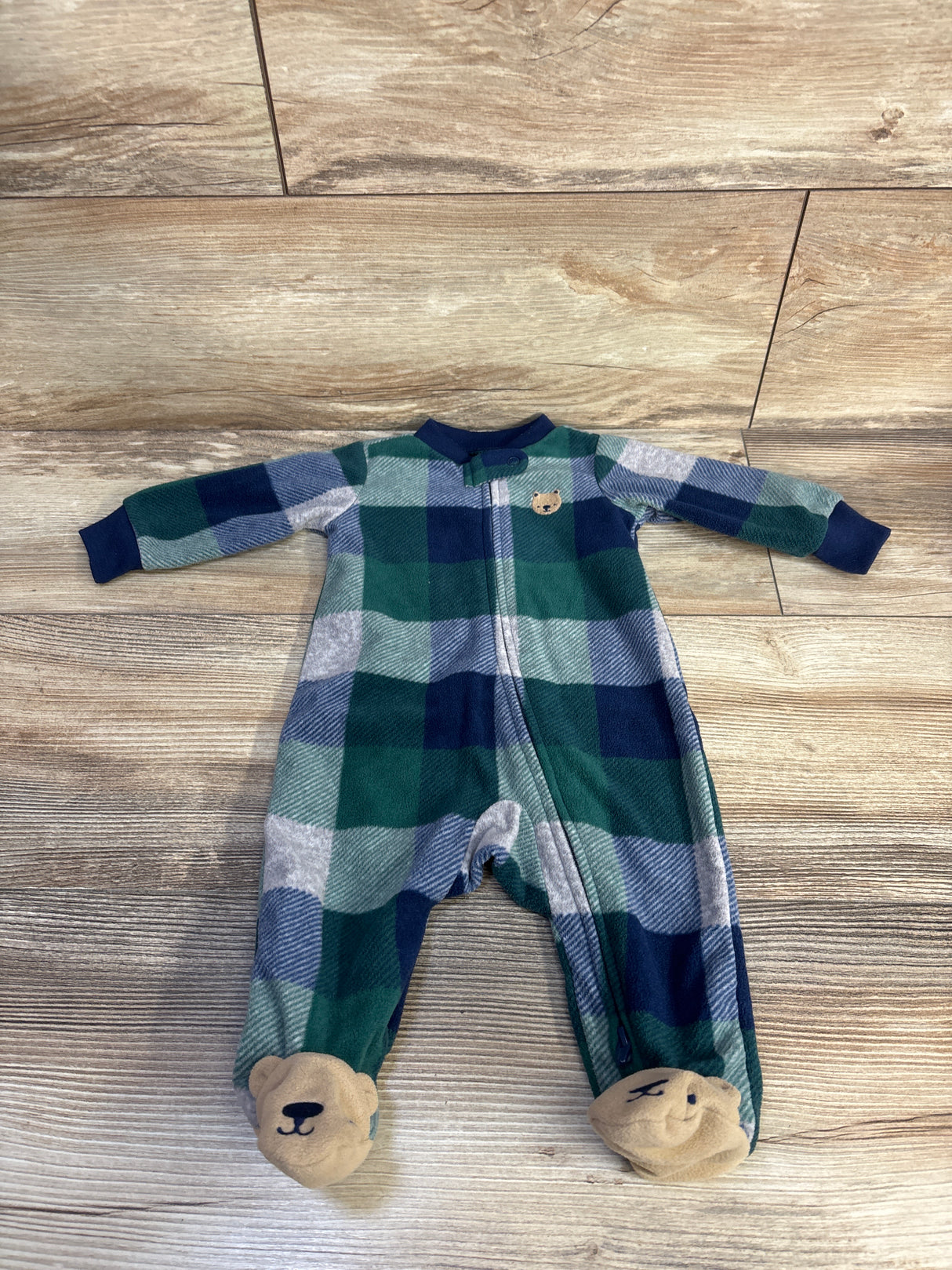 Carter's Blanket Sleeper Green sz 3m