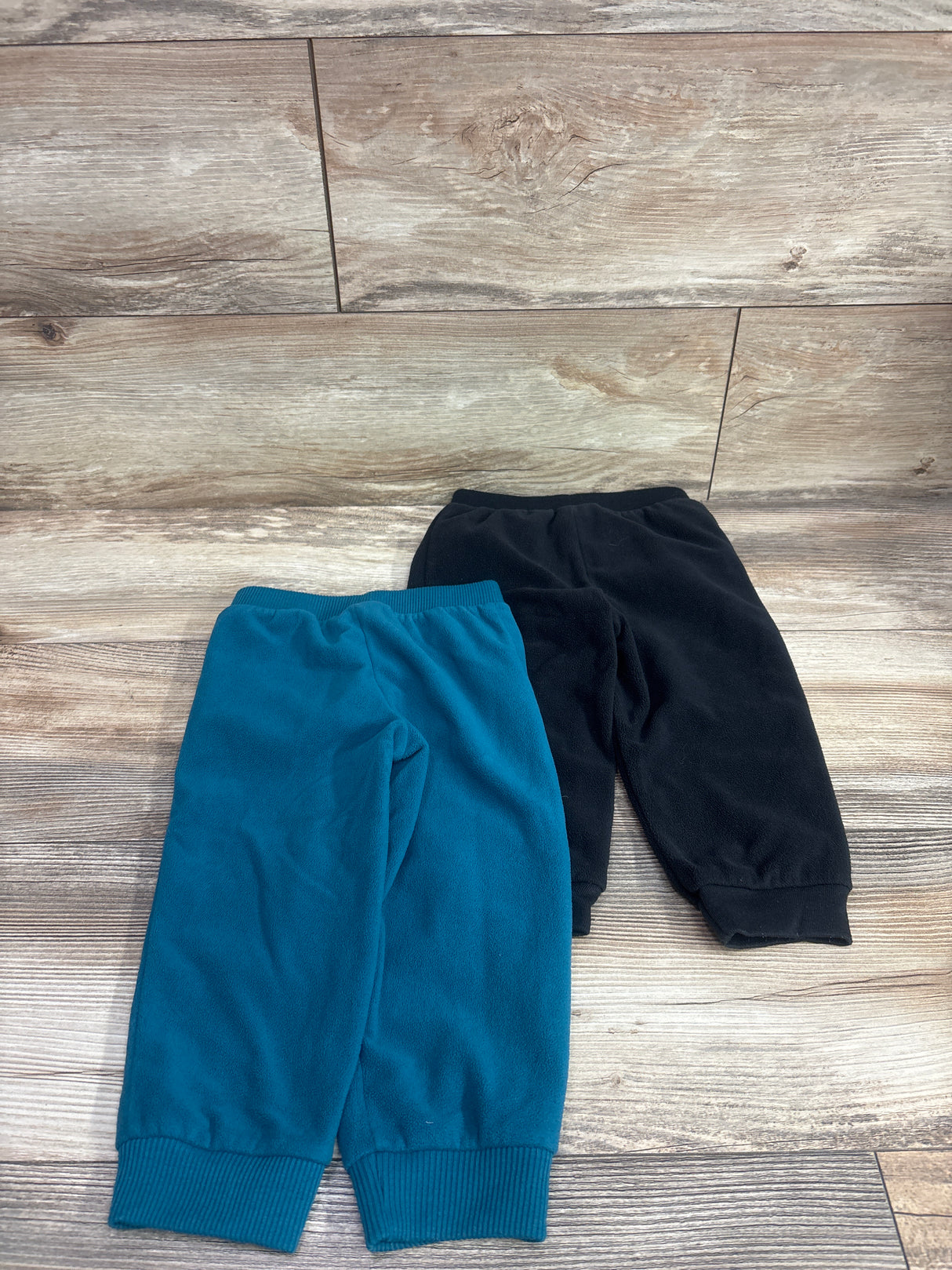 Simple Joys 2pk Fleece Joggers Black/Teal sz 24m