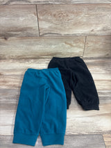 Simple Joys 2pk Fleece Joggers Black/Teal sz 24m