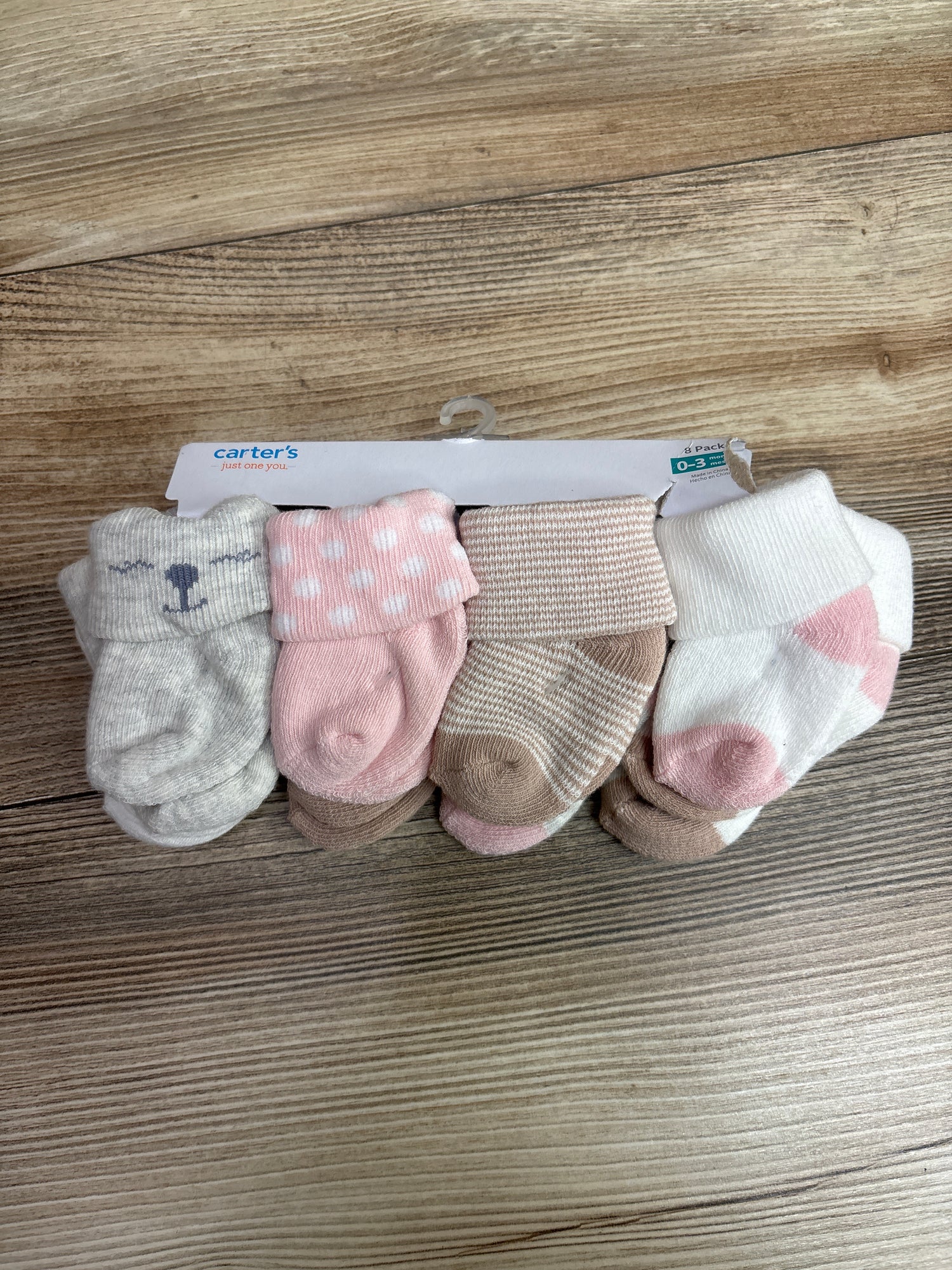 NEW Just One You 8pk Socks sz 0-3m