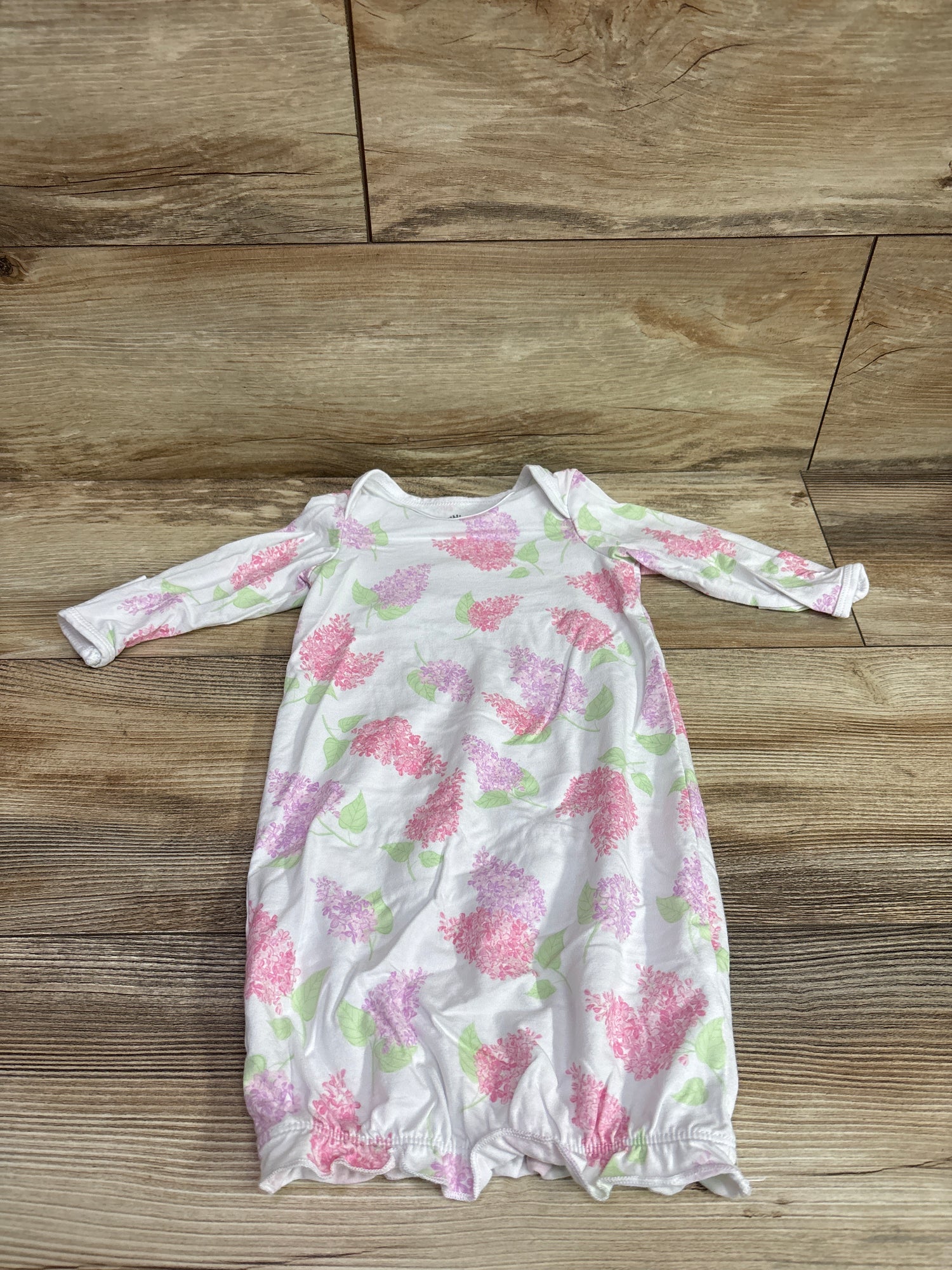 Little Me Floral Sleep Gown White sz 0-3m