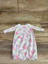 Little Me Floral Sleep Gown White sz 0-3m