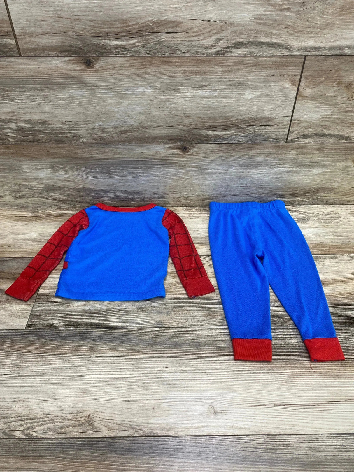 Marvel 2pc Spiderman Pajama Set Red/Blue sz 2T