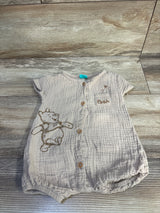 Disney Baby Mickey Mouse Gauze Shortie Romper Beige sz 3-6m