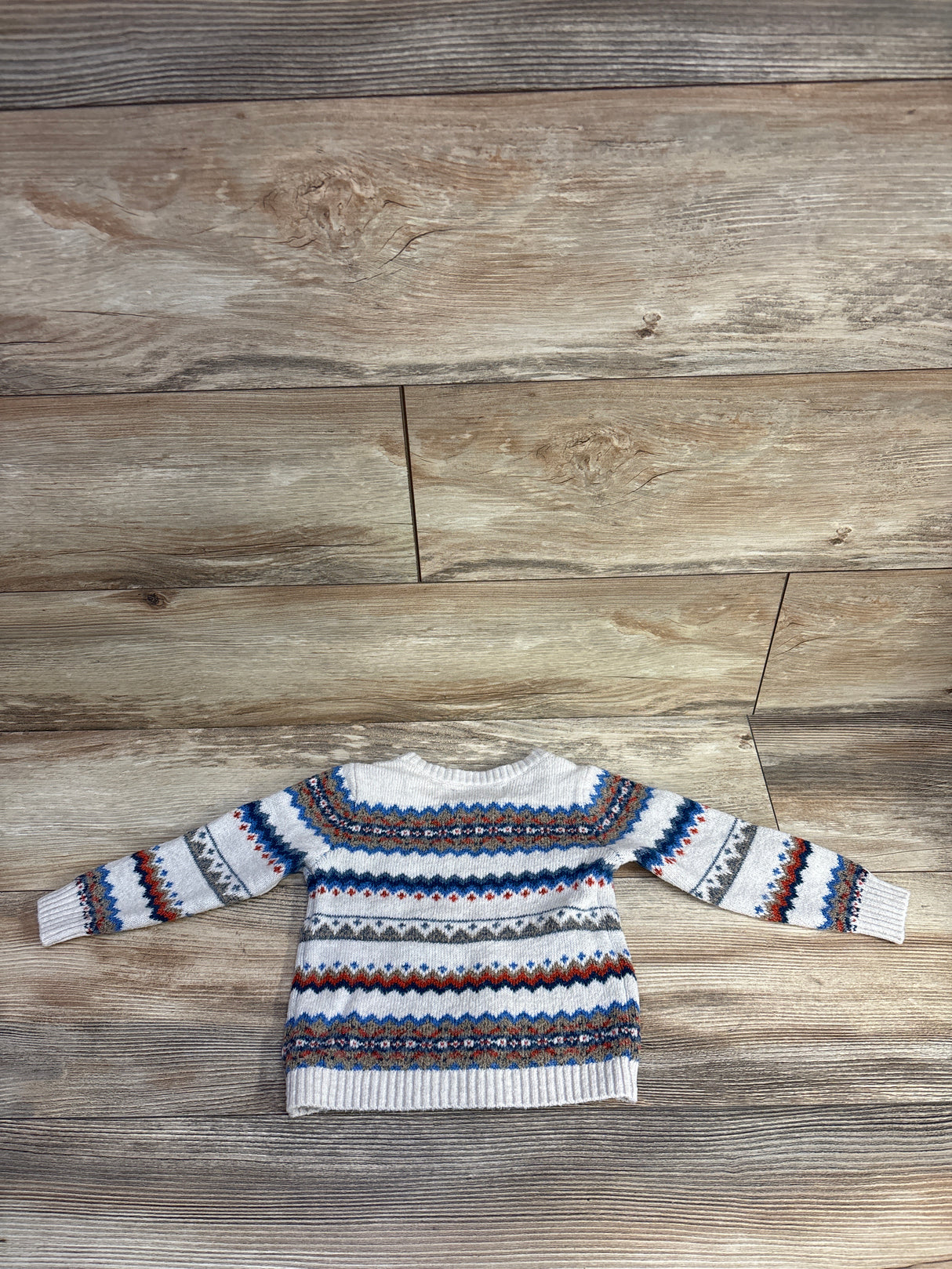 Old Navy Fair Isle Knitted Sweater Grey sz 18-24m