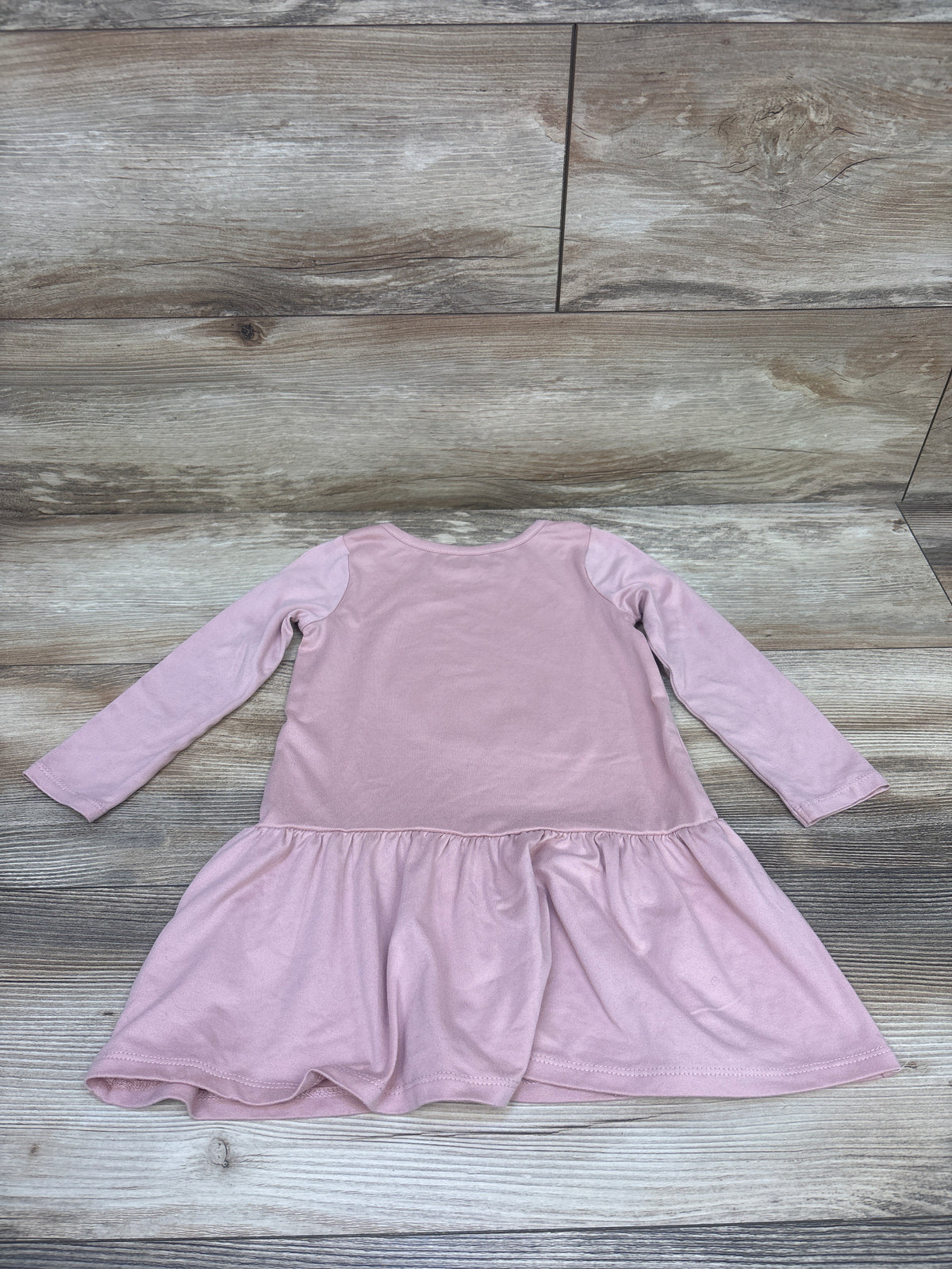 Bluey Long Sleeve Peplum Trim Dress Pink sz 2T